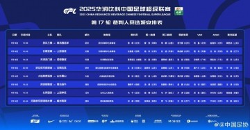 九游体育比分直播、实时比分网、足球比分、篮球比分、电竞比分、九游体育战绩查询-中超第17轮裁判：麦麦提江执法天津vs蓉城，傅明执法三镇vs西海岸