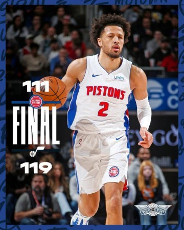 九游体育比分直播、实时比分网、足球比分、篮球比分、电竞比分、九游体育战绩查询-25连败直逼纪录！活塞难敌爵士二队 主场球迷倒戈